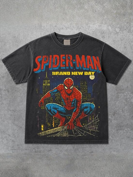 Gildan Other - Spider Man Brand New Day Shirt, Comic Cover Shirt, Marvel Superhero Comic Book